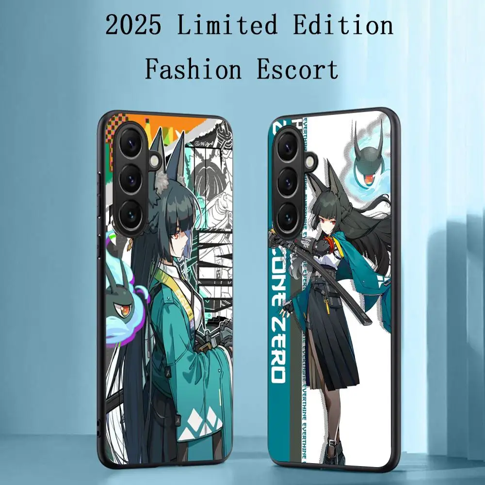 Hoshimi Miyabi hot girl Phone Case For Samsung Galaxy S25 S24 S23 S22 S21 S20 Plus Ultra Note20 Limited Edition Soft Black