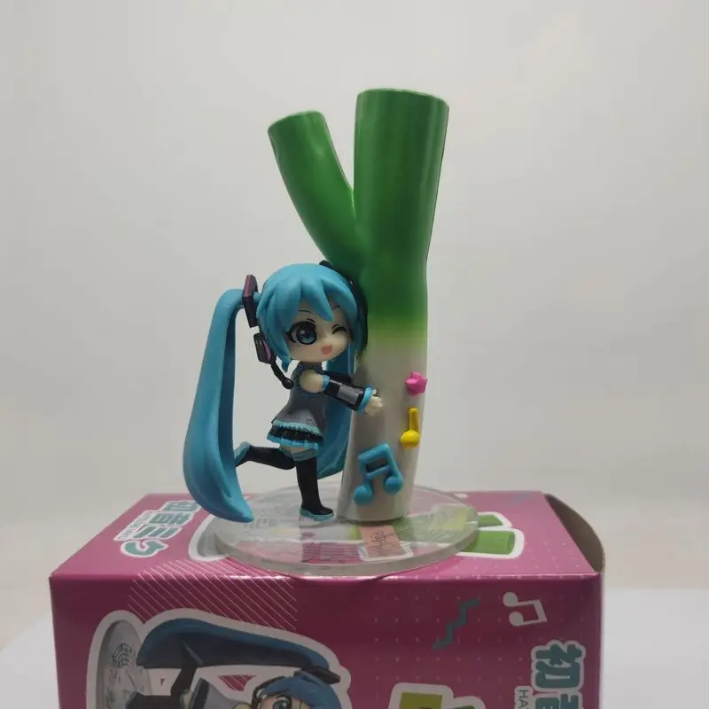 ミク-gkフィギュア-緑の玉ねぎ付き-アニメ歌姫ver-かわいいコレクタブルpvc製スタチュー、ボーカロイドアニメモデル、ファンへのギフト