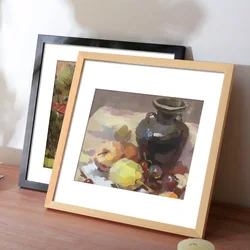Square Wood Photo Frame for Wall Hanging 20X20cm 30x30cm Wood Wedding Picture Frame Stand for Pictures Photo Home Decor Gift