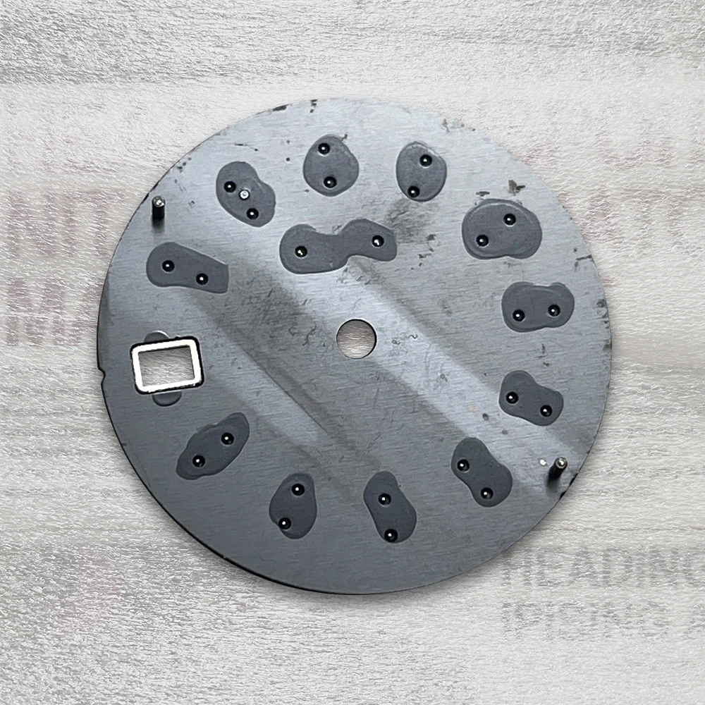 28.5mm S Logo Line Pattern Dial Fit NH35/NH36 Automatic Movement Green Luminous High Quality Dial Watch Modification Accessories