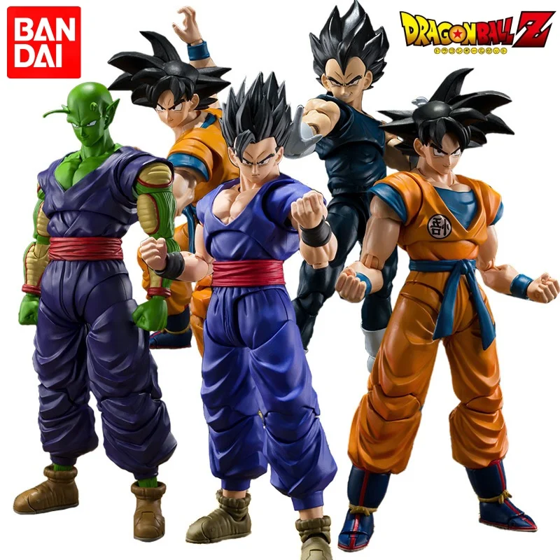 Bandai Dragon Ball Figure SHF Super HERO Movie Edition Son Goku Piccolo Vegeta Burdock Movable Model Ornament Doll Toy Gift