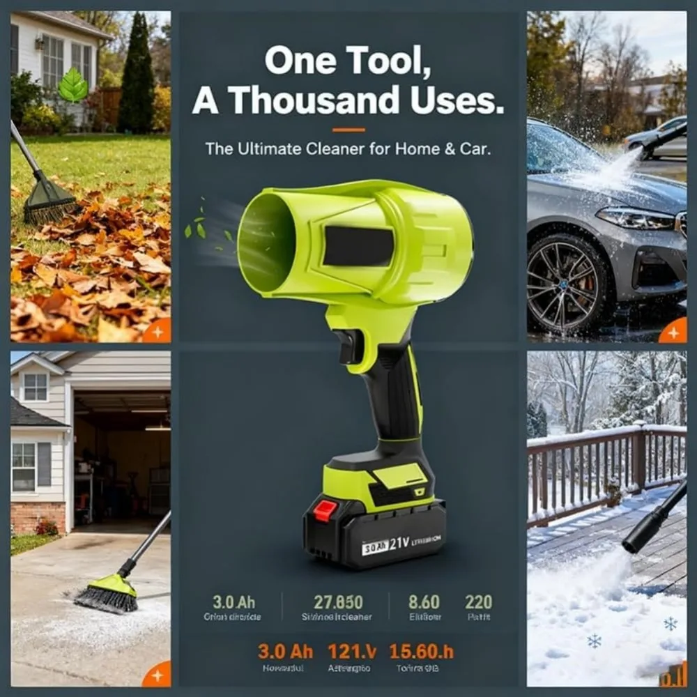 HART 40V 190 MPH Lithium-Ion Cordless Blower Sweeper HLBL01 (Tool ONLY- Battery and Charger NOT Included)