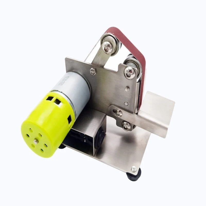 For Miniature Mini Belt Grinding Machine DIY Polishing Machine Grinder Angle Sharpener Cutting Desktop