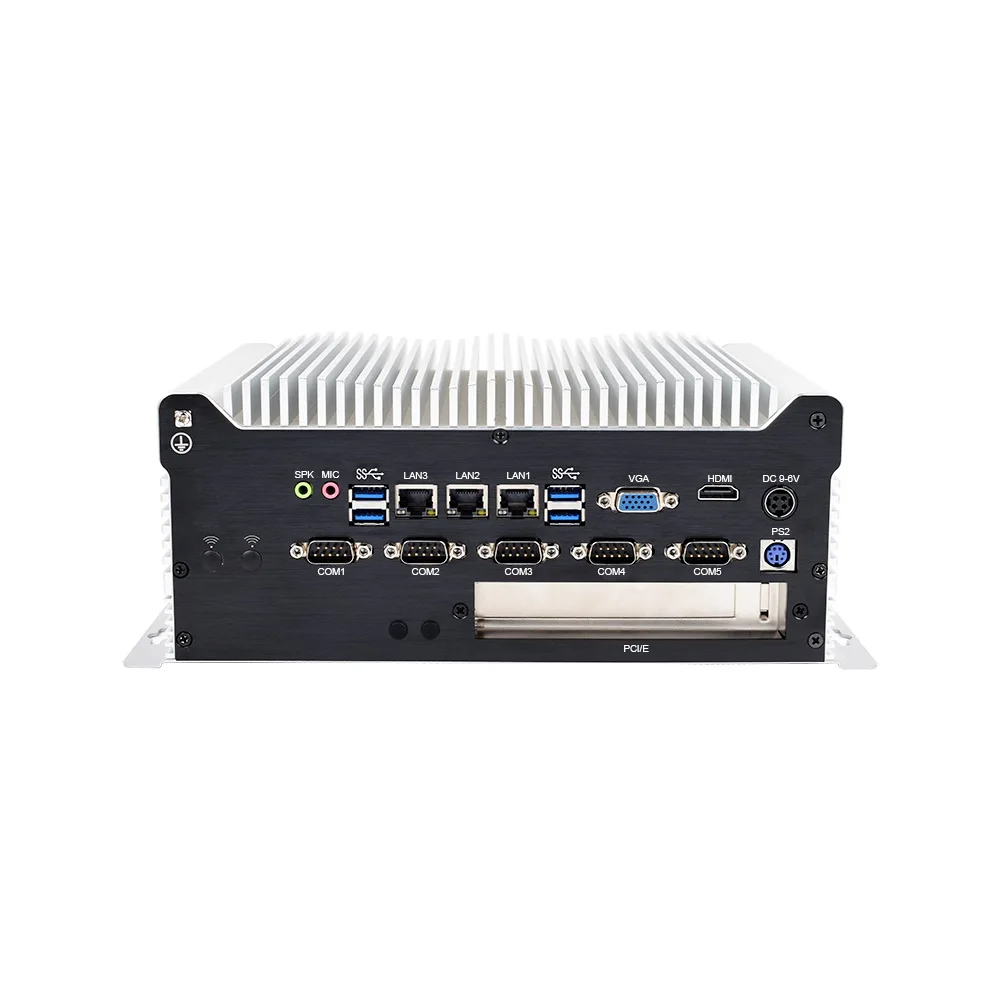 

High Performance Embedded Industrial Pc With Isolated RS232 RS485, Fanless Industrial PC With PCIE Slot For Medical Equipment