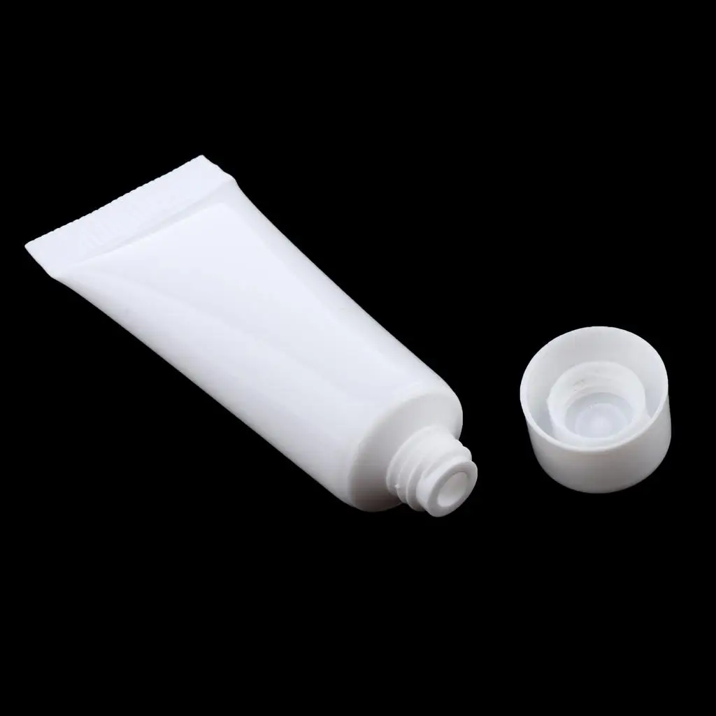 80pcs 10ml Hand Cream Squeeze Tubes Travel Toothpaste Balm Bottles Vials