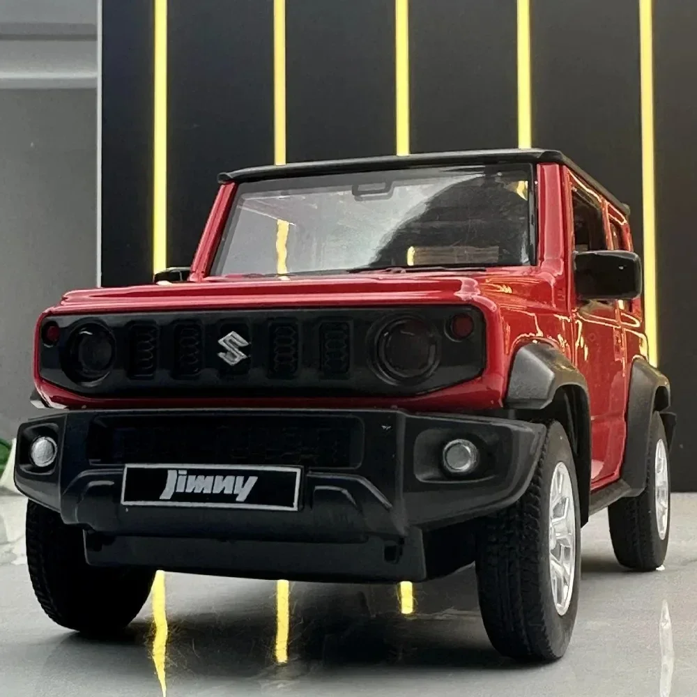 1/26 Suzuki Jimny SUV Modellauto Metalldruckguss Legierung Spielzeugautos Modell mit Zurückziehen Geländefahrzeugen für Kinder Geschenkkollektion