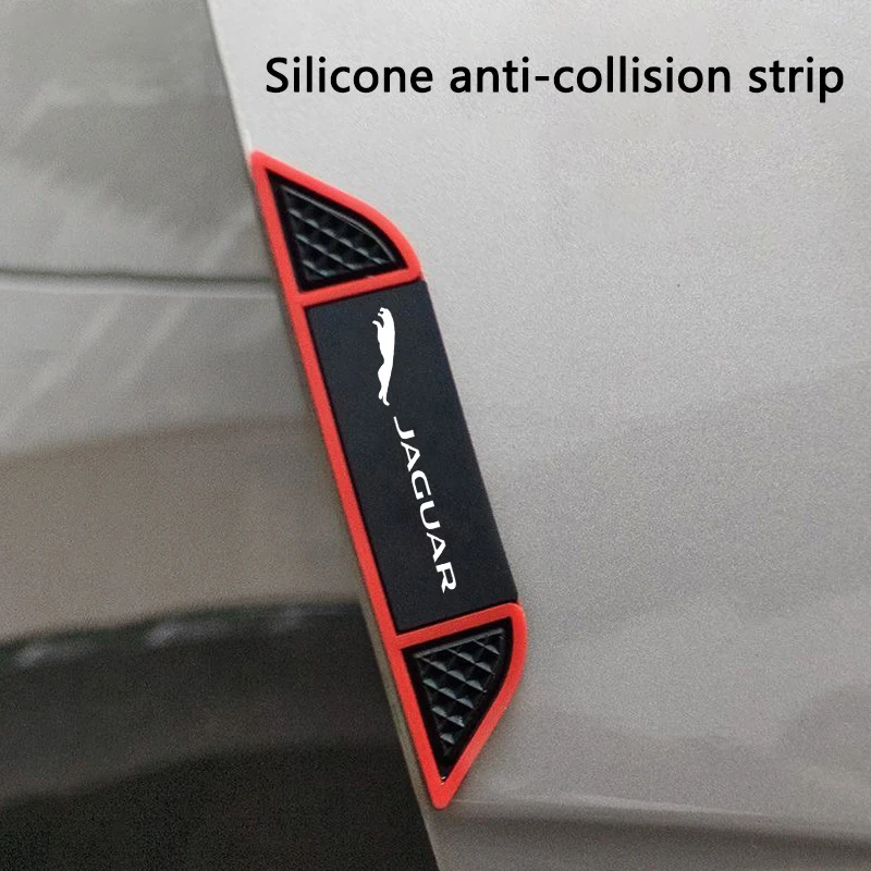 for Jaguar F-PACE XJ XE XF XJ F-TYPE E-PACE Car Door Edge Anti-collision Sticker Car Bumper Guard Corner Protection Rubber Strip