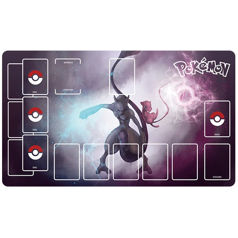 60*35*0.2cm PTCG Pokemon Dedicated GAME Card Mat Battle Sylveon Charizard Pikachu Rayquaza Lillie Gift Toy Anime Table Mat