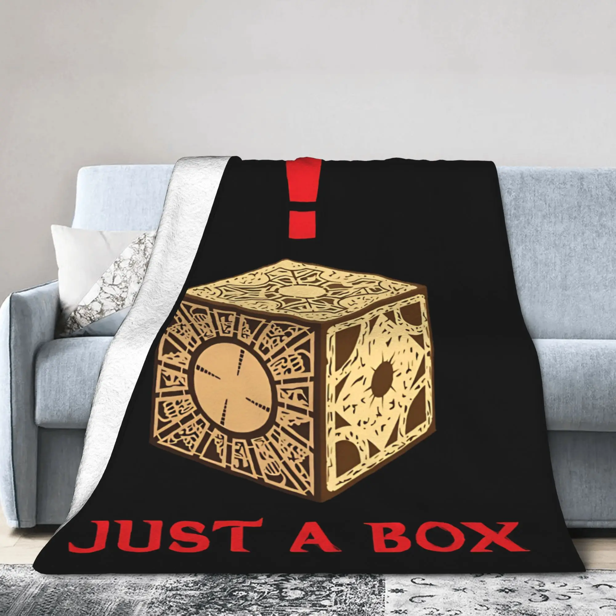 Horror Pinhead Movie Flannel Blankets Hellraisers Custom Throw Blankets for Home 125*100cm Bedspreads