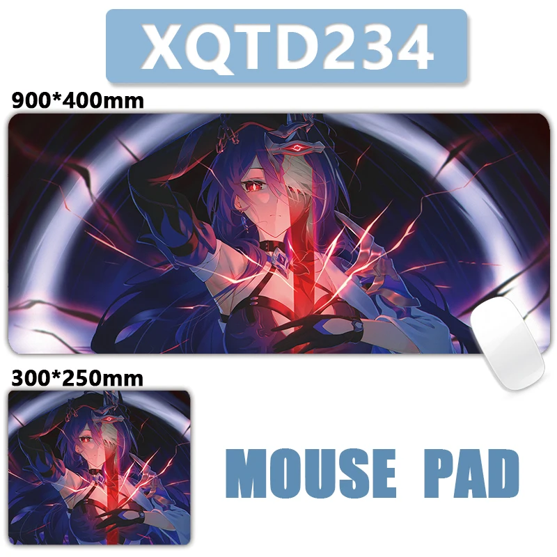 Acheron Honkai Star Rail XXL Grande Mouse Pad Computador Portátil Antiderrapante Teclado De Escritório Mat De Mesa Mousepad