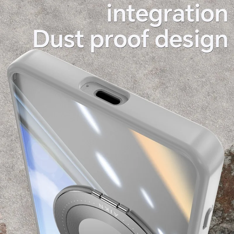 Magnetic Stand Glossy Clear Case For Sony Xperia 1 VII Acrylic Hard PC Shockproof Protection Back Cover For Xperia 10 VI 5 IV view 4