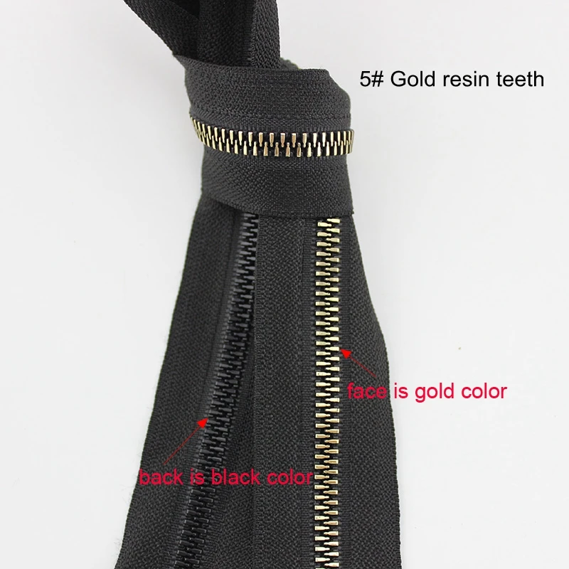 30Yards NEW 5# Resin teeth black tape zipper,No.5 plastic coil for bags garments fabric sewing