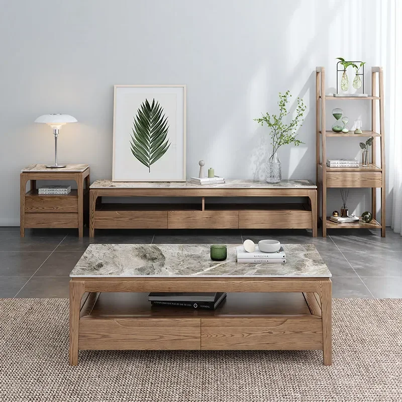 Nordic Solid Wood Shelf Floor-to-ceiling Living Room Bedroom Study Office Storage Rackn29