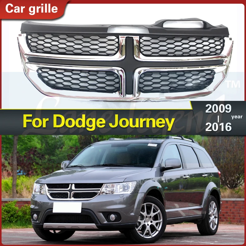 

For Dodge Journey 2009-2016 10 11 12 13 14 15 Black Front Grill Bumper Radiator Upper Grille Racing Grills