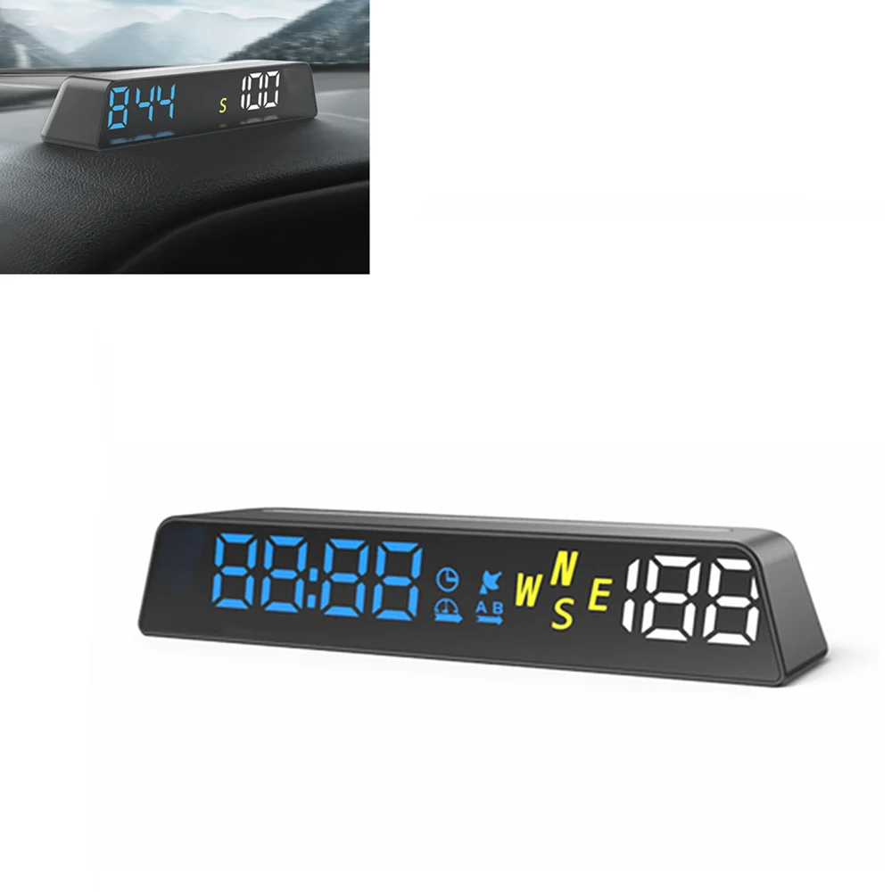 

H500G GPS HUD Head Up Display HUD Smart Digital Alarm Reminder Meter Plug and Start Stop with Car