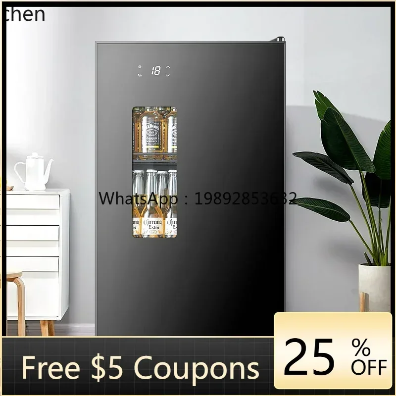 AA Ice Bar Office المنزلية الصغيرة تخزين الشاي الثلاجة الطازجة حارس المشروبات خزانة النبيذ الأحمر الثلاجة #1