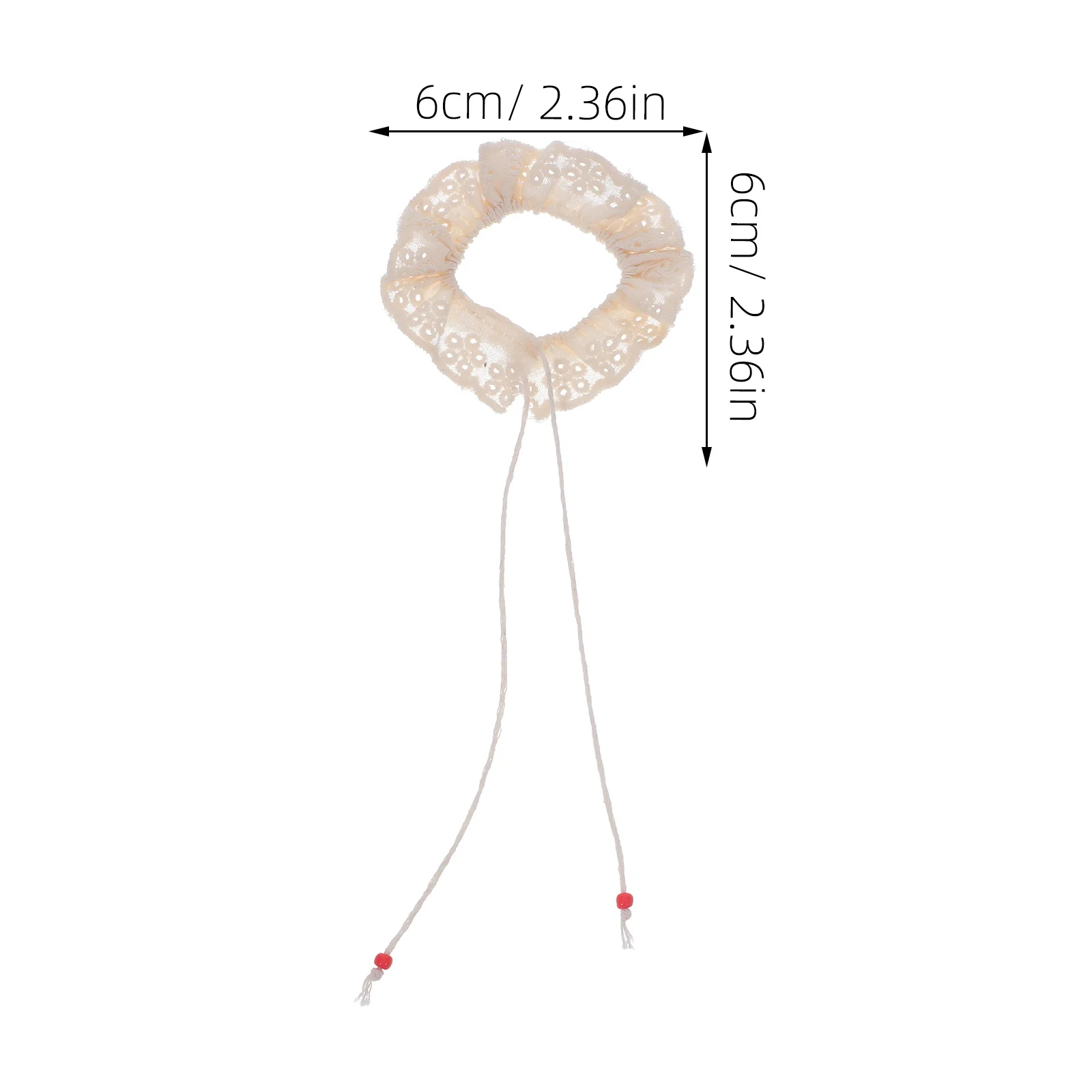 4 pçs mini coleiras de renda vintage colar falso para 10-17cm vestir-se exibição diy traje suprimentos decorativo pequeno colar artesanato