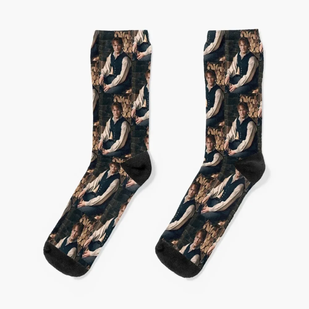 

Sam Heughan Socks compression Christmas Mens Socks Women's