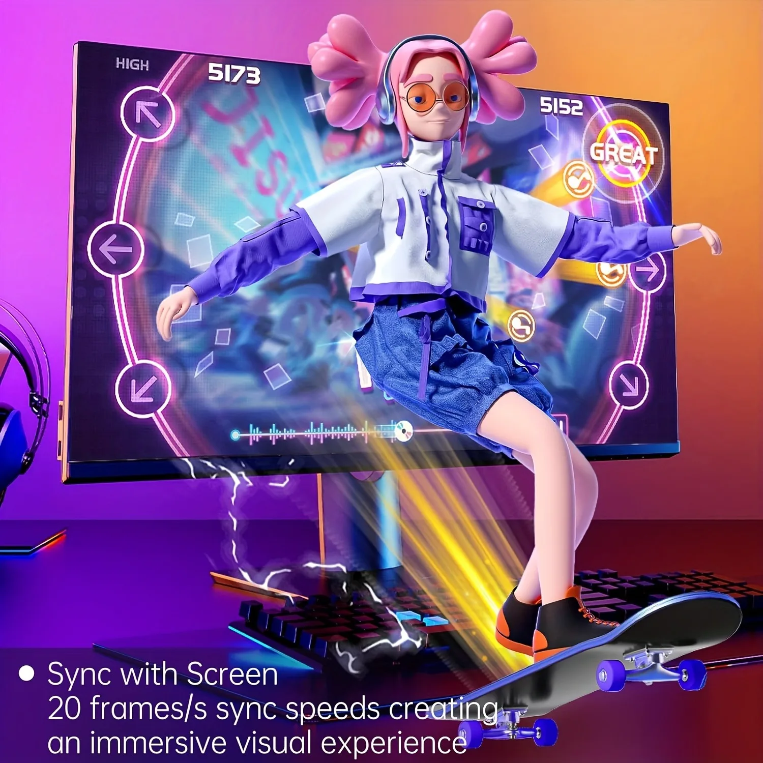 RGB Gaming Monitor LED Backlight 3