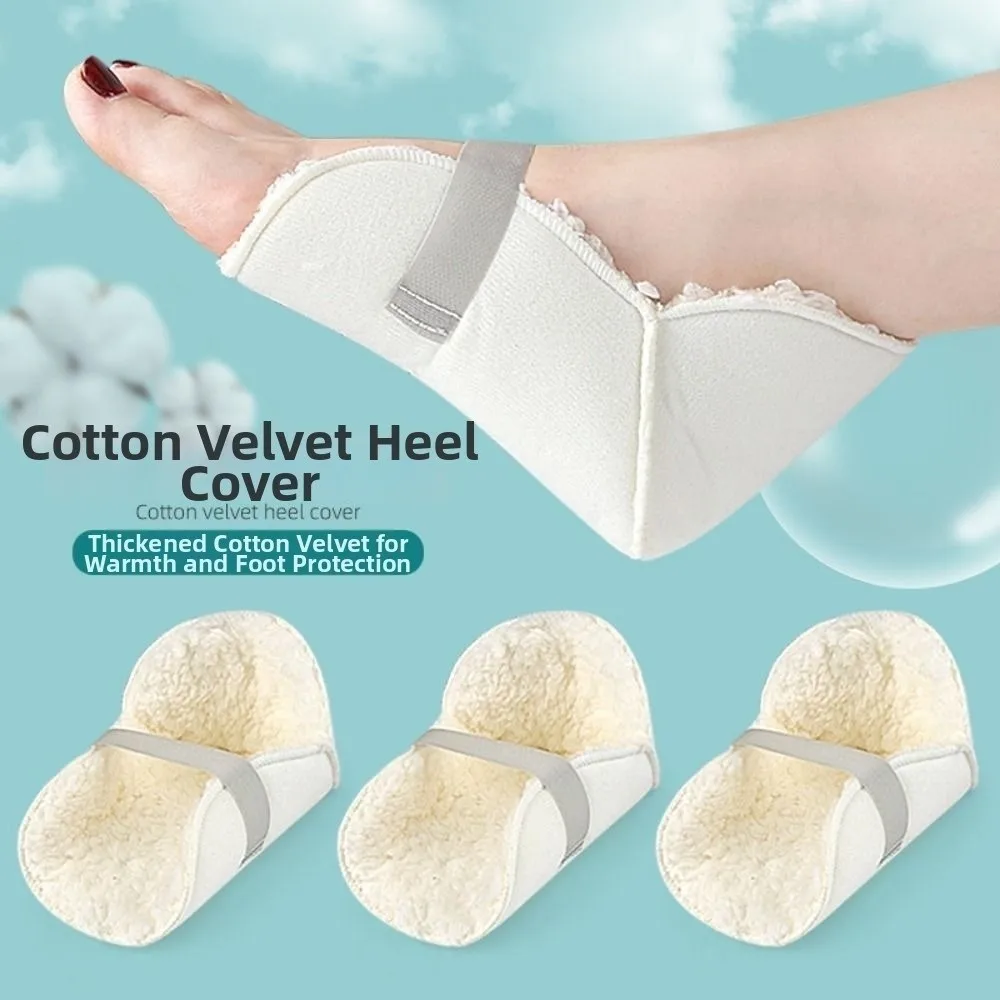 Ankle Protectors Adjustable Heel Protectors Soft Comfortable Heel Cushions Fleece Thickened Heel Pads Foot Protection