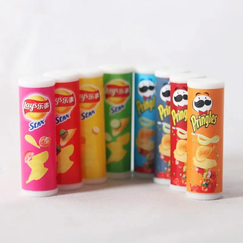 1/6 Scale Tiny Dollhouse Potato Chips Snack Food Model Realistic Pretend Play Kitchen Toy Barbie Doll House DIY Display Decor view 3
