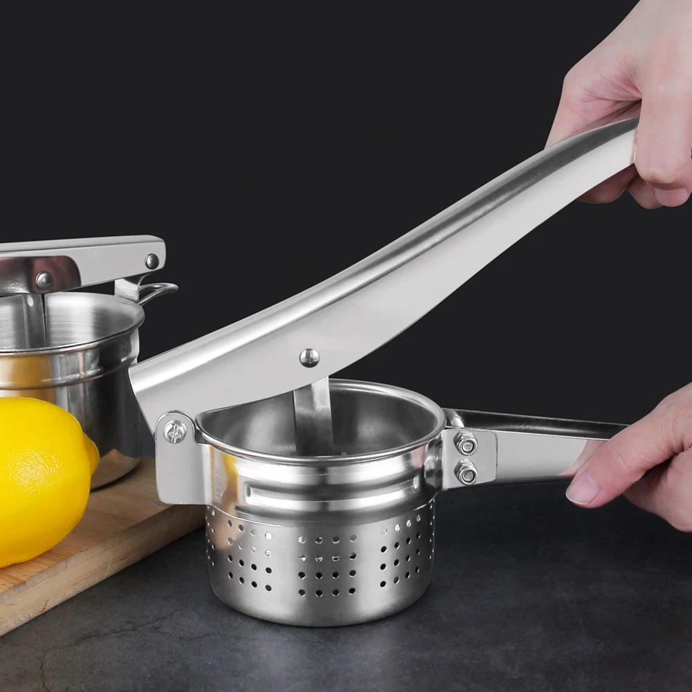 Portable Juicer Water Squeezer 410/304 Stainless Steel Manual Juicer Household Creative Squeezing Potato Masher Garlic Press