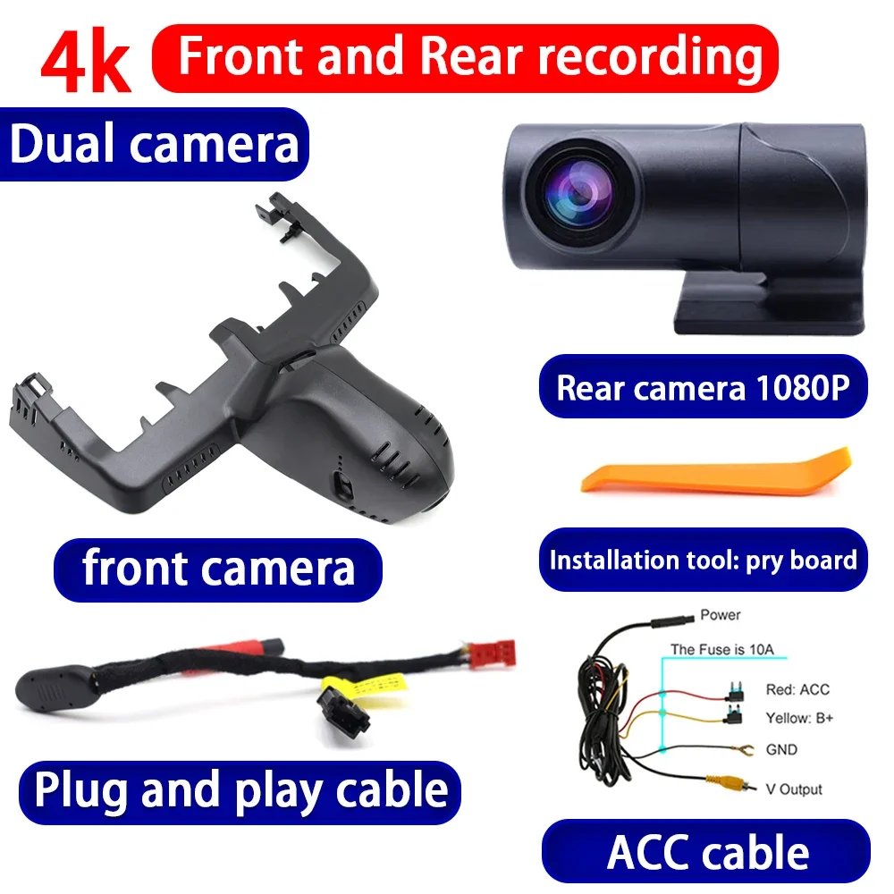 Zhucamx Videorecorder 4K Uhd Plug En Play Auto Dvr Dash Cam Voor Bmw X3 G01 Ix3 G08 2017 2018 2019 2020 2021 2022 2023 2024