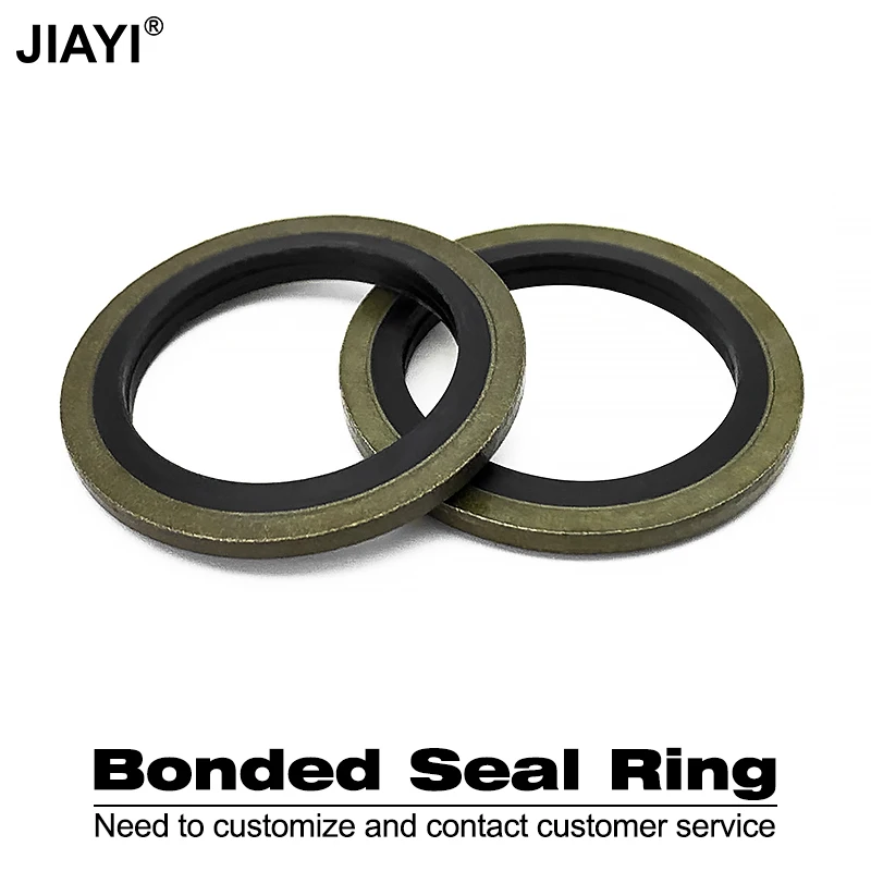 FKM M4 M5 M6~M65 Sealing Ring Rubber Ring Carbon Steel Galvanized Sealing Ring Kit Oil-resistant Fluoroelastomer Grommets Rubber