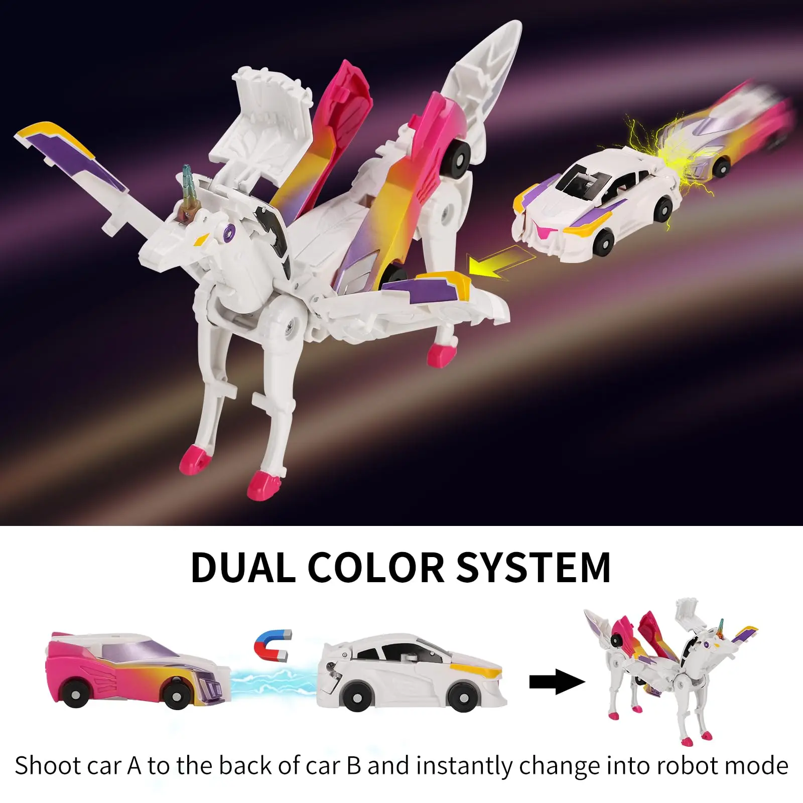Hello Carbot Unicorn Mirinae Prime Unity Series Transformation Transforming Action Figure Robot Vehicle Car Toy Home Ornaments