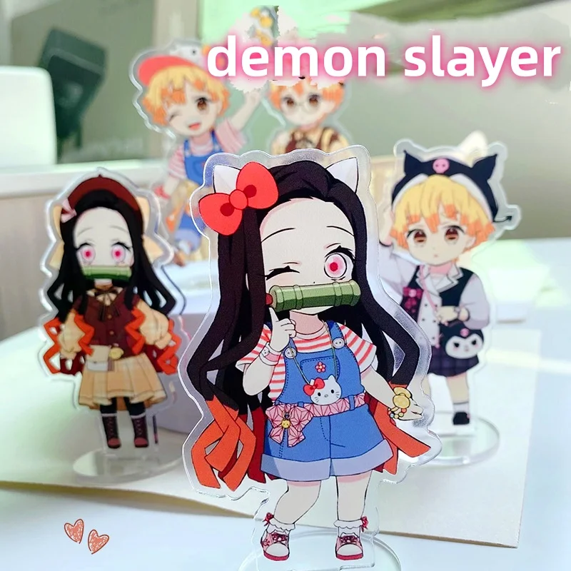 

Demon Slayer Cartoon Animation Peripheral Acrylic Stand Cute Office Desk Decoration Ornament Doll Children's Birthday Gift