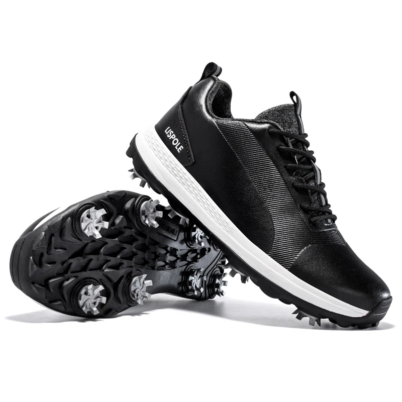 Spiked Men Golf Shoes Waterproof Microfiber Anti-collision Toe Outdoor Competition Sports Sneakers size 39-47
