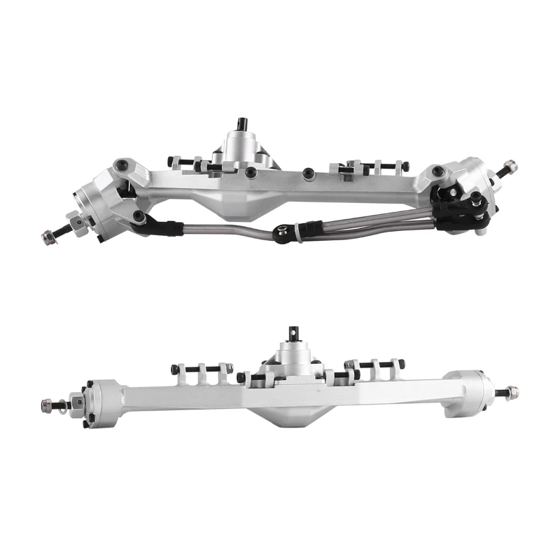 B-M New Metal Integrated Currie F9 Portal Axle for Axial Capra UTB10 1.9 UTB 1/10 RC Crawler Car Upgrades Parts,Silver