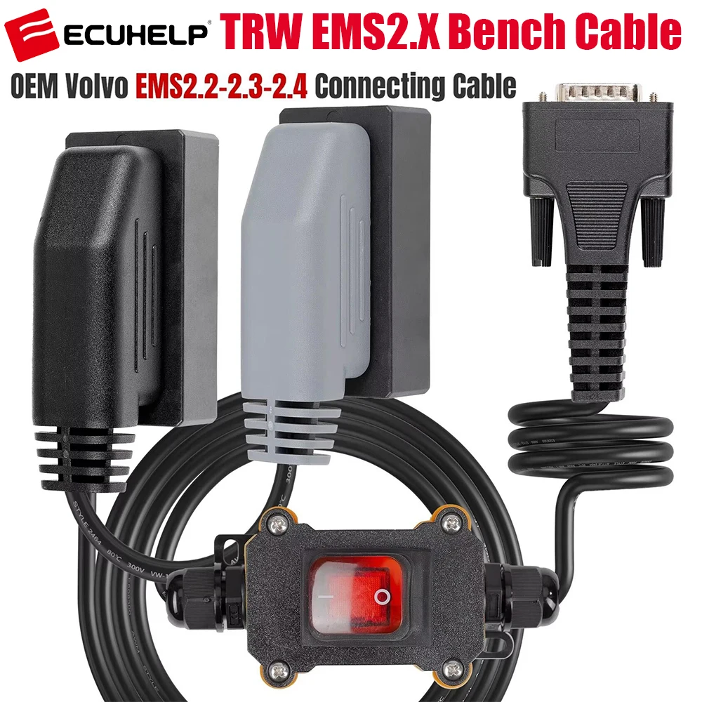 

OEM For Volvo Renault TRW EMS2.X Bench Cable for ECUHELP KT200 II / KT200 TCU Programmer Support TRW EMS 2.2 / EMS 2.3 / EMS 2.4