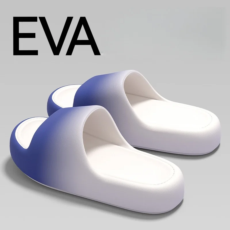 Paar-Stil Frühling und Sommer Trendige Farbverlauf-EVA-Slipper mit weicher, dicker Sohle, bequem und modisch, für drinnen, Badezimmer, draußen, lässig, vielseitig, für Männer und Frauen – Detail 17