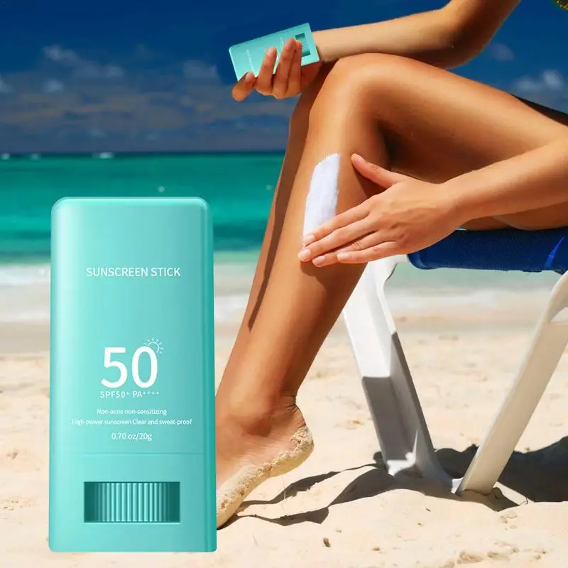 Portable Sunscreen Stick Sunblock Cream SPF 50 Face Sunscreen Stick sunscreen Lotion non-greasy and refreshing SunScreen cream