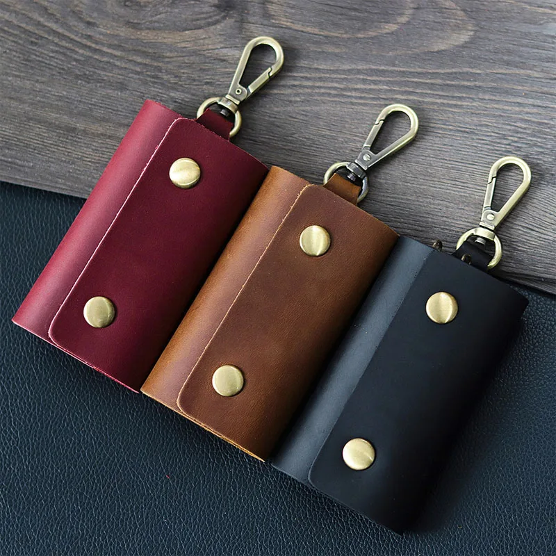 

Genuine Leather Lanyard for Keys Casual Retro Key Case Men's Waistband Car Multi-function Keychain Office Accessories