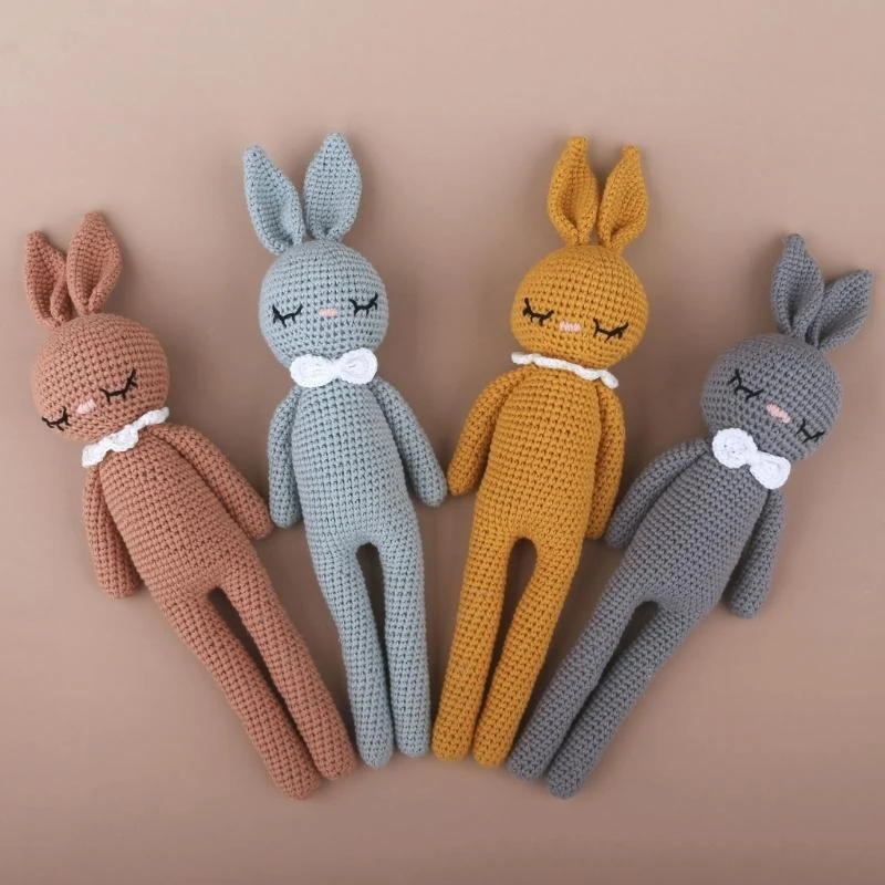 33 سنتيمتر أرنب كروشيه الحيوانات المحشوة حفلة هدية لعبة مكتب رمي وسادة 15UB #4