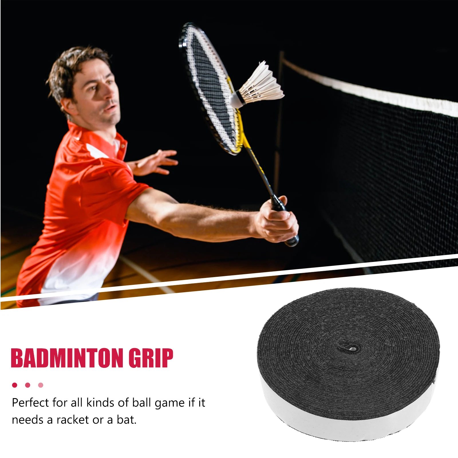 

Anti-slip Sweat Belt Handle Wrapping Tape Badminton Accessories Racket Sports Equipment Grip Wraps Sweatband Racquet Adhesive