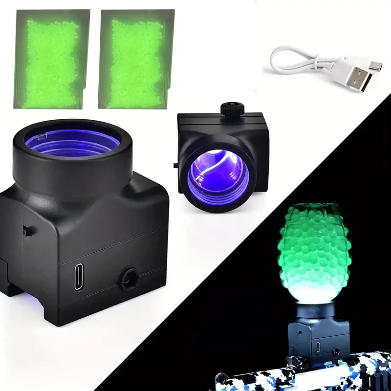 Gel Ball Blaster Activator, Gel Gun Accessories With 2 Packs Glow In The Dark Splat Gun Ammo, Compatible With gel blaster