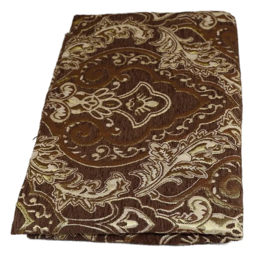 

Luxury Damask Chenille Fabric 100 Polyester Heavy Duty Textured Fabric for Sectional Sofa Covers, Dining Chair Cushions, Headboa