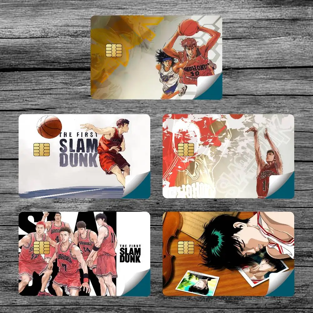 Anime S-SLam D-Dunk Card Stickers for Bank Access Protective Waterproof Film Cover Sticker Surprise Gift