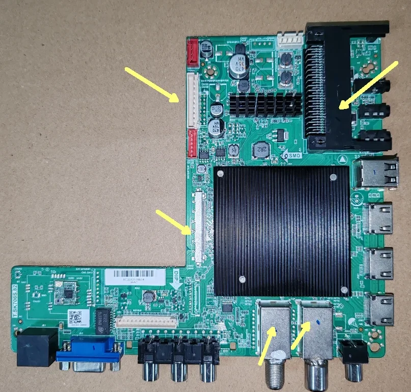 

Материнская плата T.SK706S.82 4K с поддержкой Wi-Fi, 4-ядерная, 1.5G+8G памяти, для LED-телевизоров