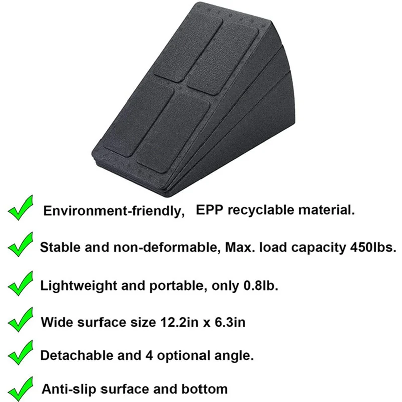 

3Pcs Yoga Bricks Squat Wedge Blocks Slant Board Adjustable Non-Slip Foot Stretcher For Gym Fitness Yoga Accessories