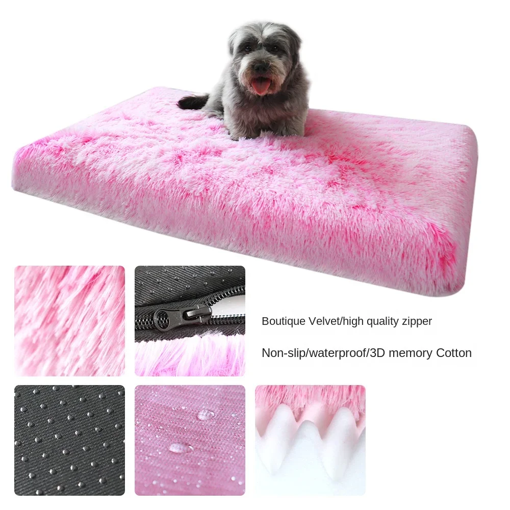 Plush Dog Bed Mat Cat Beds for Small Medium Large Dogs Removable for Cleaning Puppy Cushion Super Soft Claming Dog Beds Pet Bed