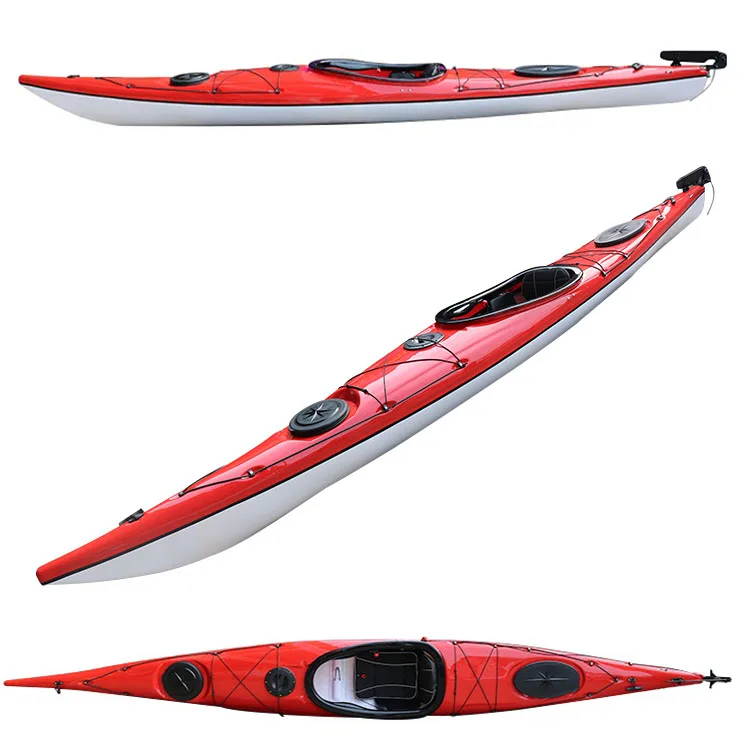 Light‑Weight ABS Thermoforming Sit‑In Kayak For Single Person,Anti‑UV,Portable Plastic Canoe For Calm‑Water Surfing And Rowing