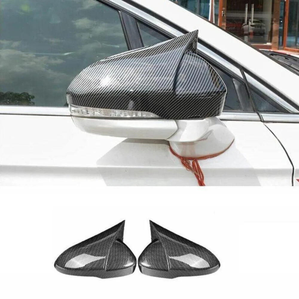 For Ford Mondeo/Fusion 13 - 2020 Case Trim Carbon Fiber Horn Mirror -