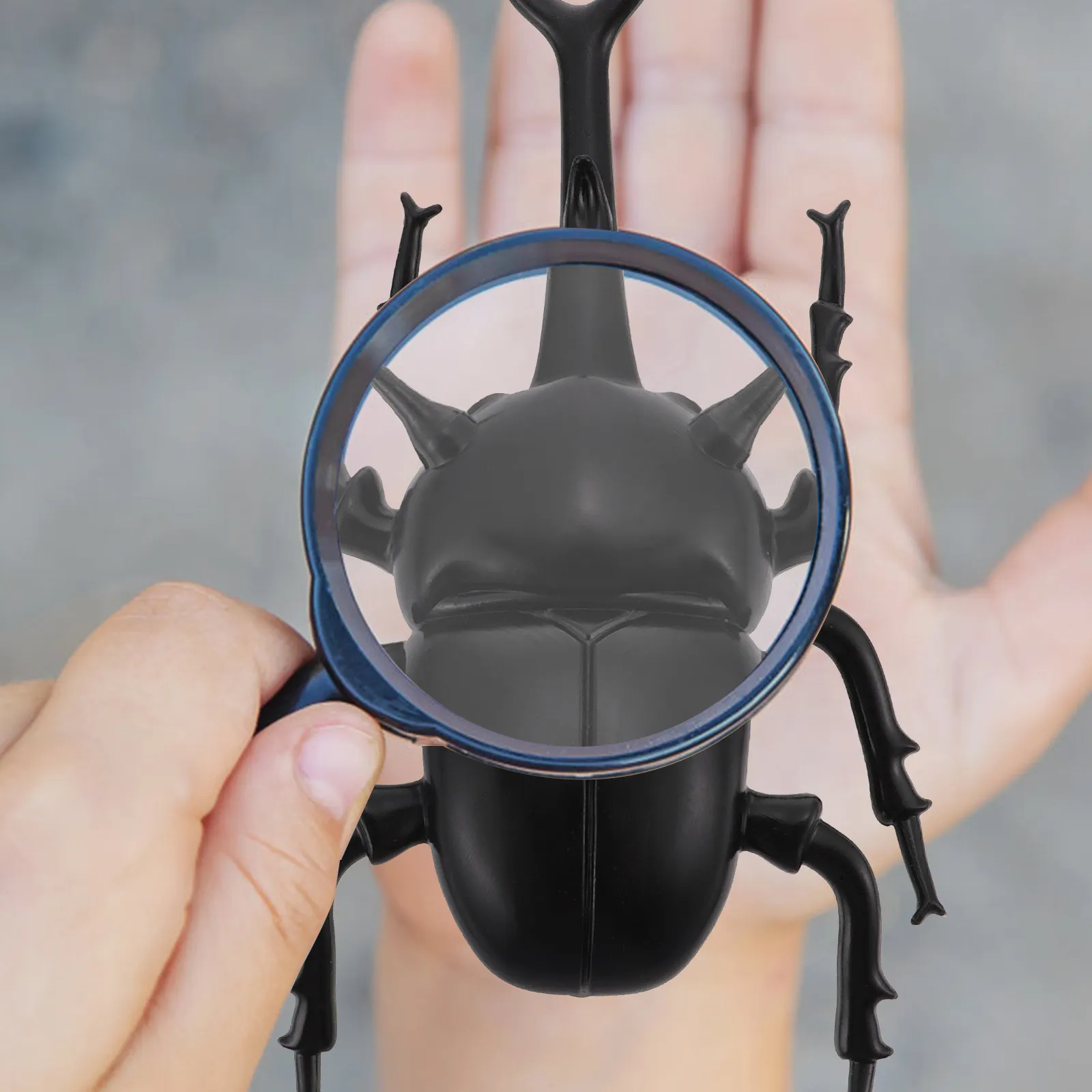 Beetle Toy Sound Making Realistic Plastic Insect Model Educational Animal Figure Desktop Decoration