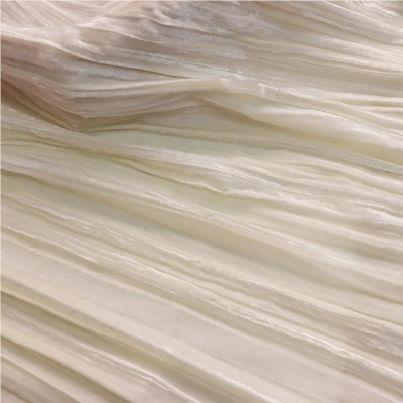 

Silk fabric creased velvet cheongsam women's clothing accessories brocade