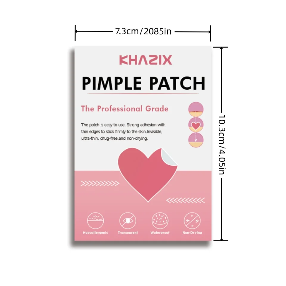 360 قطعة من ملصق حب الشباب الشفاف باللون الوردي، مقاوم للماء وجيد التهوية، للاستخدام اليومي للوجه، بشرة الوجه #3