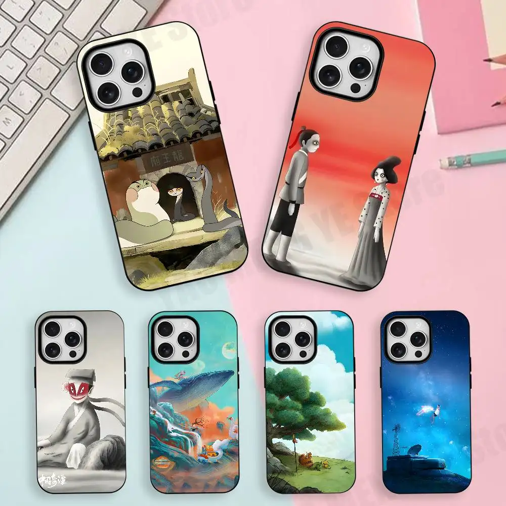 

Yao Chinese Folktales Slim Matte Magnetic For Case For Iphone 17,16,15,14,13,12,11 Pro Max Mini Plus New Frosted Soft Shell